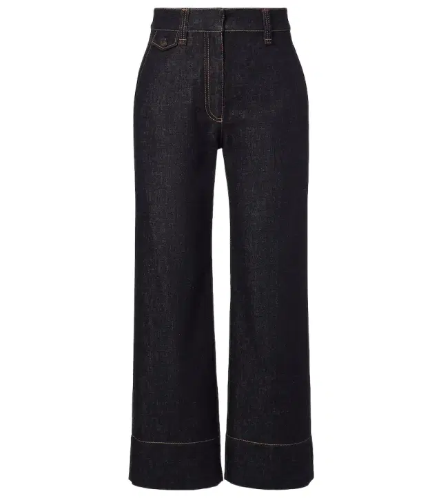 Brunello Cucinelli High-rise wide-leg jeans