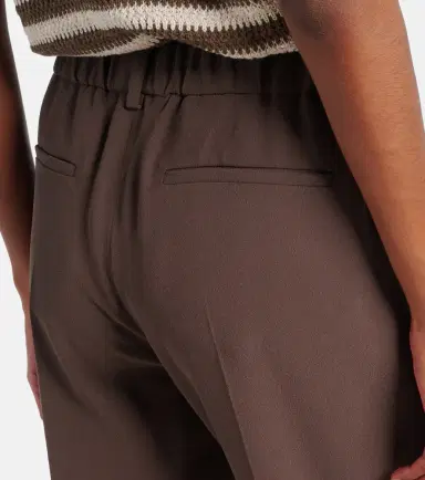 Brunello Cucinelli Cropped crêpe slim pants | Thumbnail 3