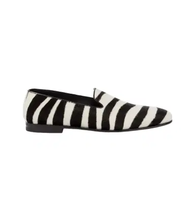 Manolo Blahnik Mario zebra-print calf hair loafers | Thumbnail 1 Manolo Blahnik Mario zebra-print calf hair loafers | Thumbnail 1
