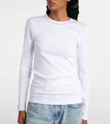 Brunello Cucinelli Cotton-blend top | Thumbnail 3 Brunello Cucinelli Cotton-blend top | Thumbnail 3