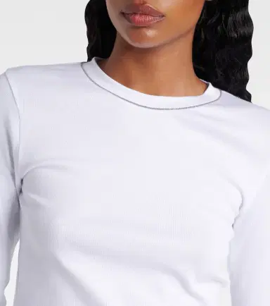 Brunello Cucinelli Cotton-blend top | Thumbnail 4 Brunello Cucinelli Cotton-blend top | Thumbnail 4