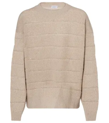 Brunello Cucinelli Cashmere and wool-blend sweater | Thumbnail 1