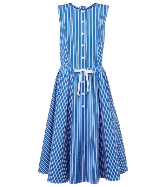 Patou Striped cotton shirt dress