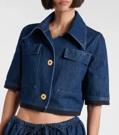 Patou Cropped denim jacket | Thumbnail 4