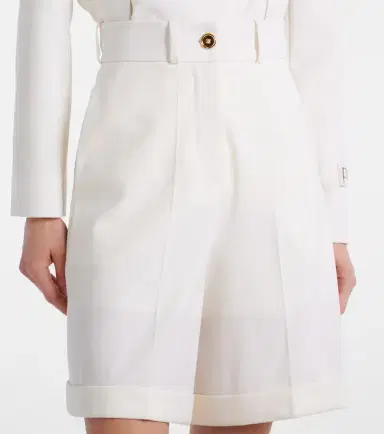 Patou High-rise cotton gabardine Bermuda shorts | Thumbnail 2