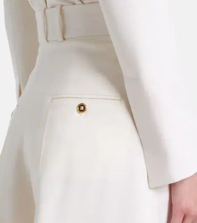Patou High-rise cotton gabardine Bermuda shorts | Thumbnail 4