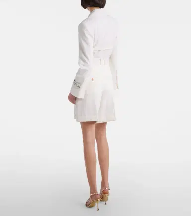 Patou High-rise cotton gabardine Bermuda shorts | Thumbnail 5