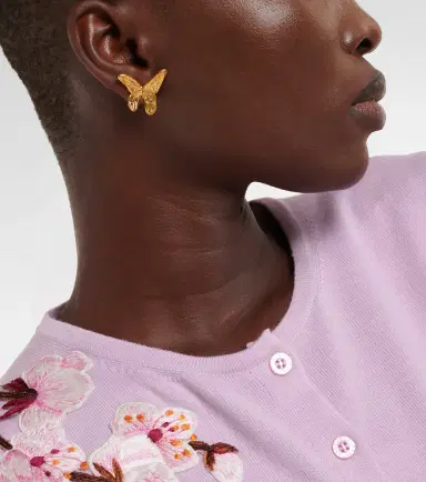 Oscar de la Renta Butterfly earrings | Thumbnail 5 Oscar de la Renta Butterfly earrings | Thumbnail 5