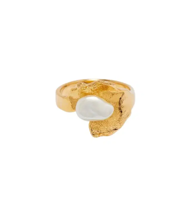 Oscar de la Renta Faux pearl ring