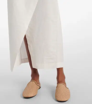 Brunello Cucinelli Monili cotton-blend wrap dress | Thumbnail 2