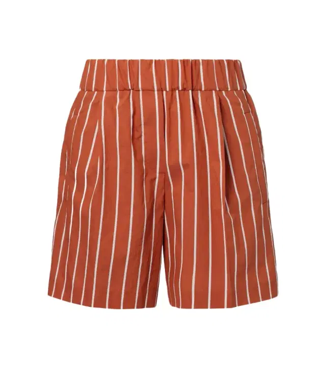 Brunello Cucinelli Striped cotton-blend Bermuda shorts