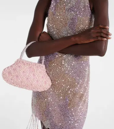 Clio Peppiatt Scallop Mini embellished tote bag | Thumbnail 4