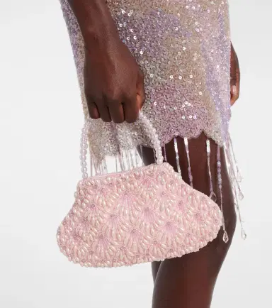 Clio Peppiatt Scallop Mini embellished tote bag | Thumbnail 6