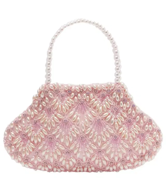 Clio Peppiatt Scallop Mini embellished tote bag