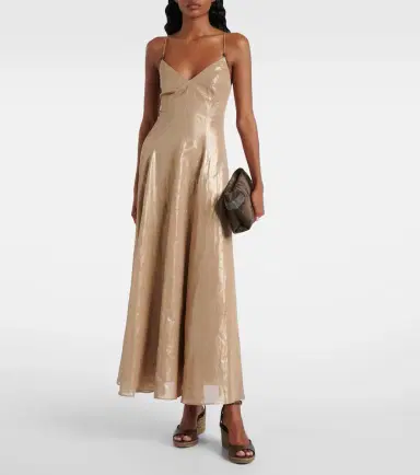 Brunello Cucinelli Monili cotton maxi dress | Thumbnail 2