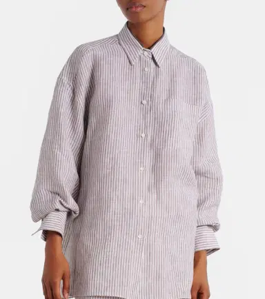 Brunello Cucinelli Monili striped linen shirt | Thumbnail 6 Brunello Cucinelli Monili striped linen shirt | Thumbnail 6