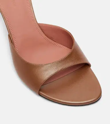 Amina Muaddi Jeanne 60 leather mules | Thumbnail 2