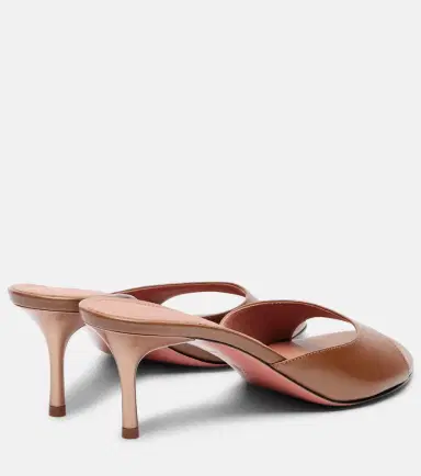 Amina Muaddi Jeanne 60 leather mules | Thumbnail 3