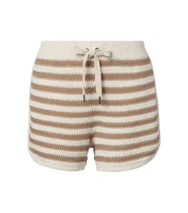 Brunello Cucinelli Striped cotton-blend shorts | Thumbnail 1