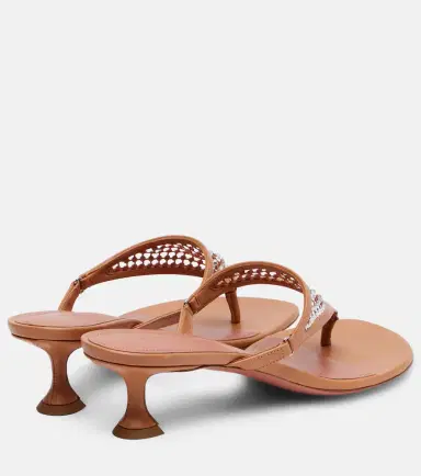 Amina Muaddi Cameron 45 embellished thong sandals | Thumbnail 2