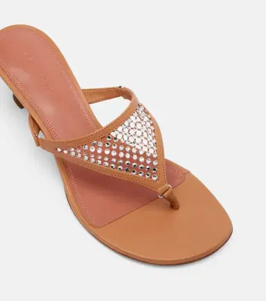 Amina Muaddi Cameron 45 embellished thong sandals | Thumbnail 4
