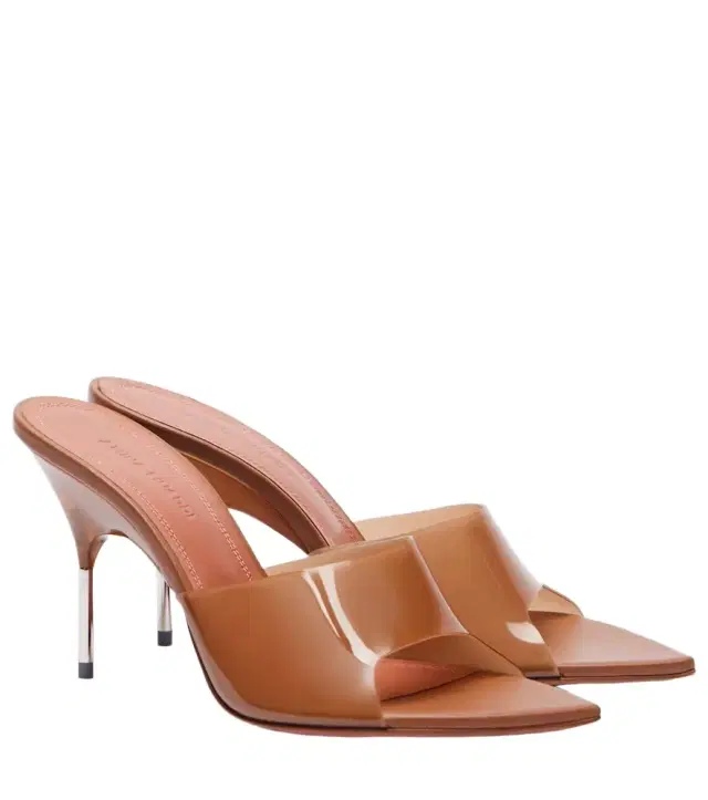 Amina Muaddi Bianca 95 mules