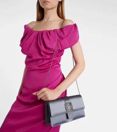 Manolo Blahnik Capri embellished satin clutch | Thumbnail 5