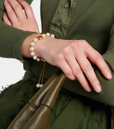 Gucci Interlocking G faux pearl bracelet | Thumbnail 5