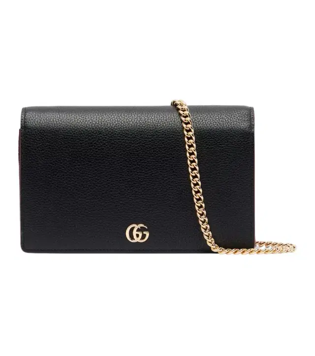 Gucci GG Petite Marmont leather wallet on chain