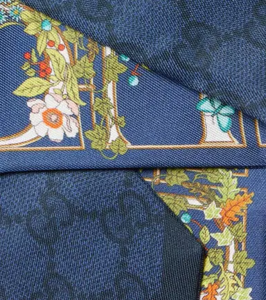 Gucci GG floral printed silk scarf | Thumbnail 2