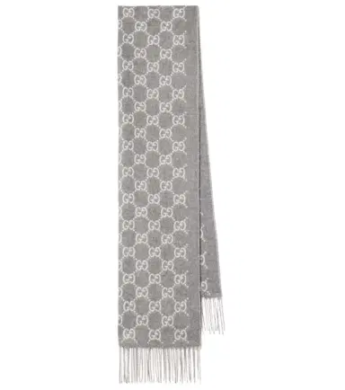 Gucci GG fringed cashmere scarf | Thumbnail 1