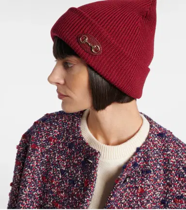 Gucci Horsebit ribbed-knit wool beanie | Thumbnail 5