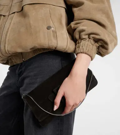 Manolo Blahnik Maygot suede clutch | Thumbnail 6 Manolo Blahnik Maygot suede clutch | Thumbnail 6