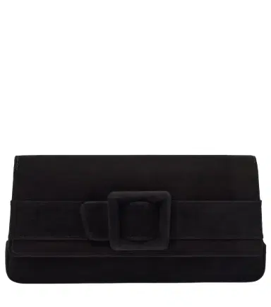 Manolo Blahnik Maygot suede clutch | Thumbnail 1 Manolo Blahnik Maygot suede clutch | Thumbnail 1