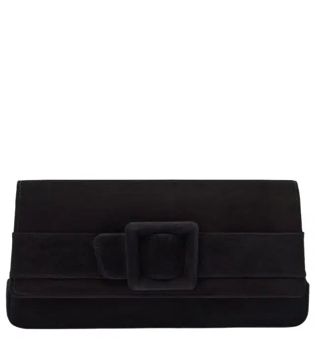 Manolo Blahnik Maygot suede clutch