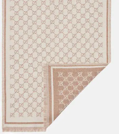 Gucci GG wool-blend jacquard scarf | Thumbnail 2