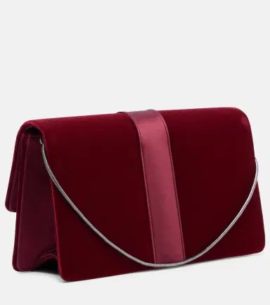 Manolo Blahnik Capri embellished velvet clutch | Thumbnail 3