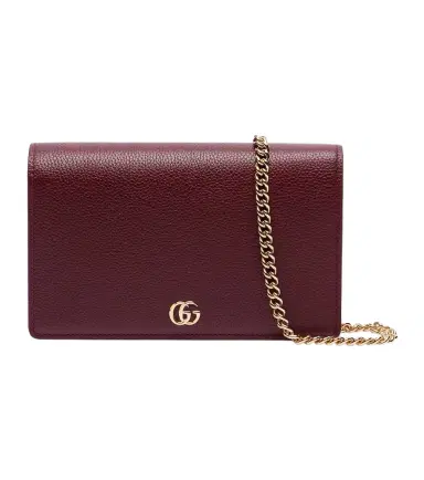 Gucci GG Marmont leather wallet on chain | Thumbnail 1 Gucci GG Marmont leather wallet on chain | Thumbnail 1