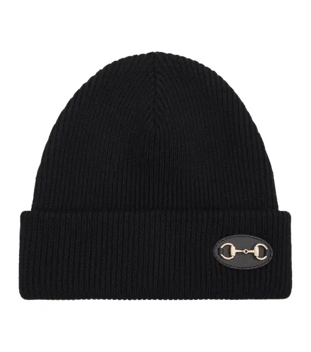 Horsebit wool beanie
