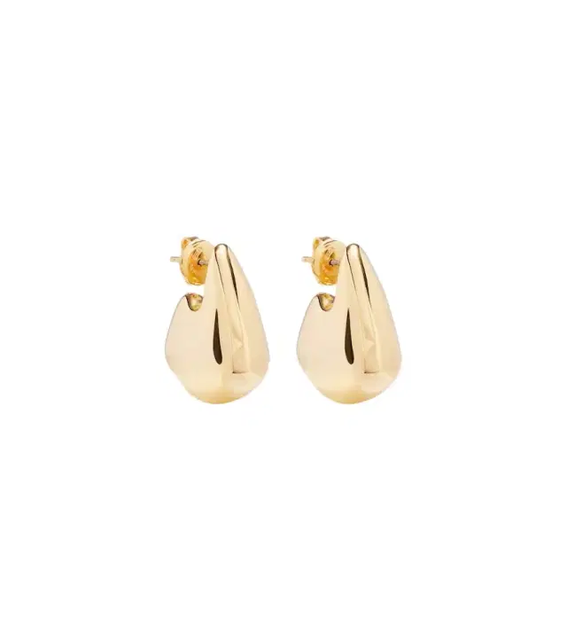 Bottega Veneta Drop Small gold-plated earrings