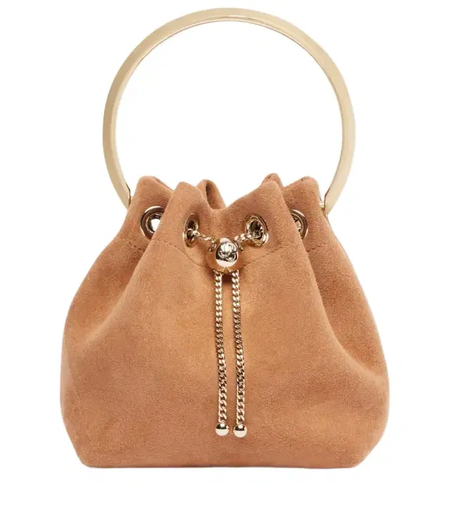 Bon Bon Small suede bucket bag