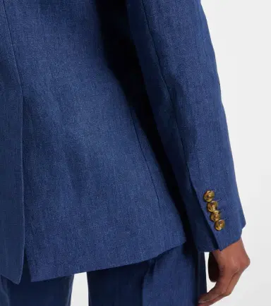 Citizens of Humanity x Argent Chelsea linen denim blazer | Thumbnail 4
