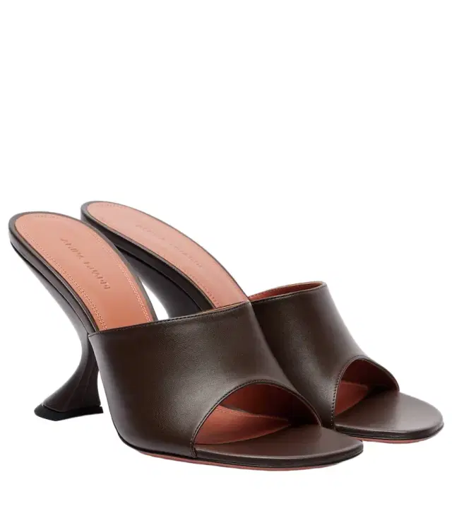 Amina Muaddi Taylor 90 leather mules