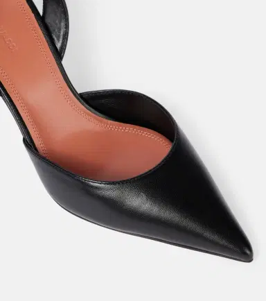 Amina Muaddi Holli 70 leather slingback pumps | Thumbnail 3