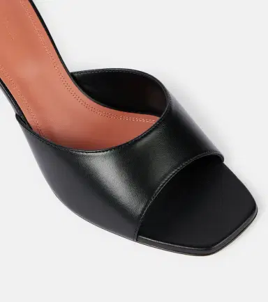 Amina Muaddi Lupita 70 leather mules | Thumbnail 2