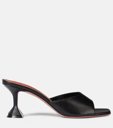 Amina Muaddi Lupita 70 leather mules | Thumbnail 3