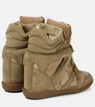 Isabel Marant Bekett leather and suede wedge sneakers | Thumbnail 2 Isabel Marant Bekett leather and suede wedge sneakers | Thumbnail 2