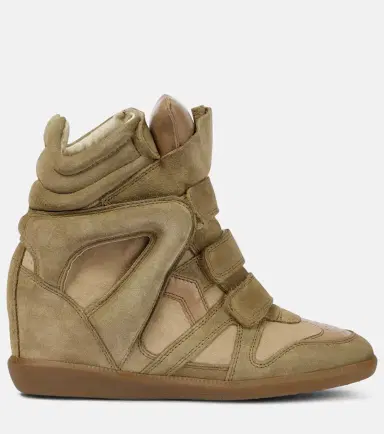 Isabel Marant Bekett leather and suede wedge sneakers | Thumbnail 4 Isabel Marant Bekett leather and suede wedge sneakers | Thumbnail 4