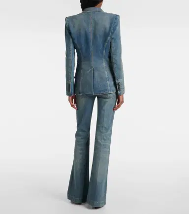Alexander McQueen Denim blazer | Thumbnail 2 Alexander McQueen Denim blazer | Thumbnail 2