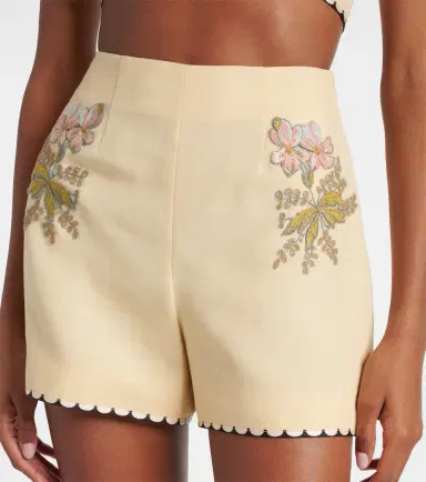 Valentino Escape floral embroidered shorts | Thumbnail 4